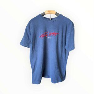 Tommy Jeans Men's Short Sleeve Blue T-Shirt - Size M  (225-1)